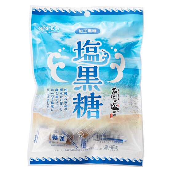 やさしい甘さとほんのり塩味の塩黒糖