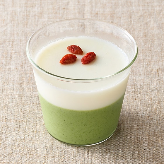 牛乳や豆乳を入れるだけ 甜杏仁豆腐の素（宇治抹茶）