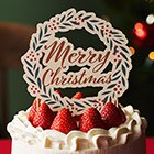 【予約プレゼント】クリスマスケーキトッパー
