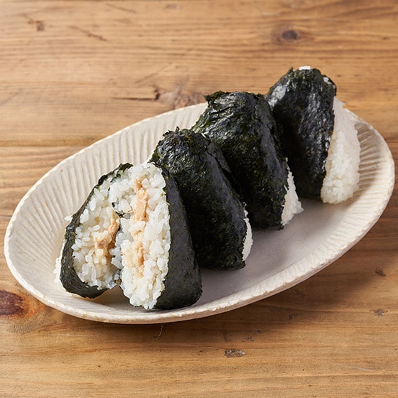 レンチンで！ふっくら炊き上げたおにぎり(ツナマヨ)|有機野菜