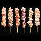 モモ、軟骨、砂肝、せせり、皮、肩小肉の6種類