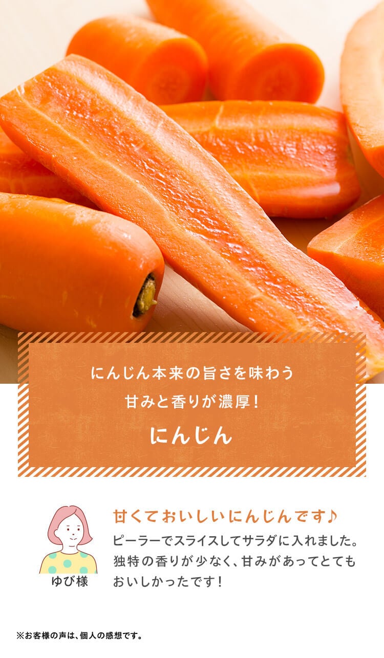 柿のような甘さが特徴2年連続最高金賞受賞！たつやのにんじん