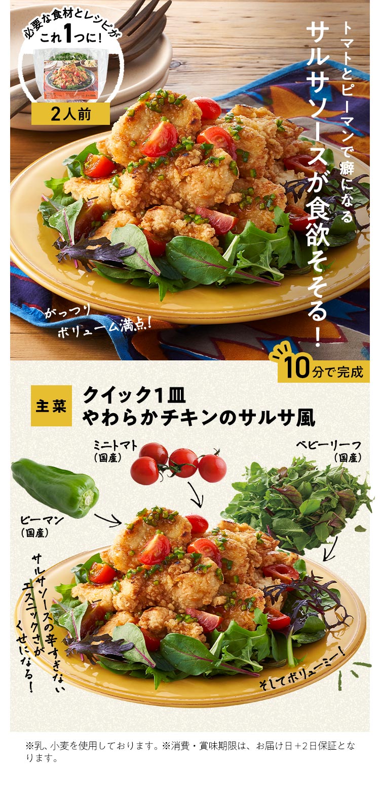 チキンのサルサ風