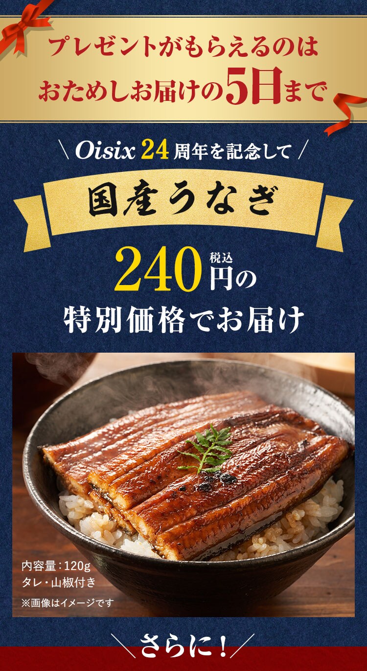 おためしお届け5日までのキャンペーン