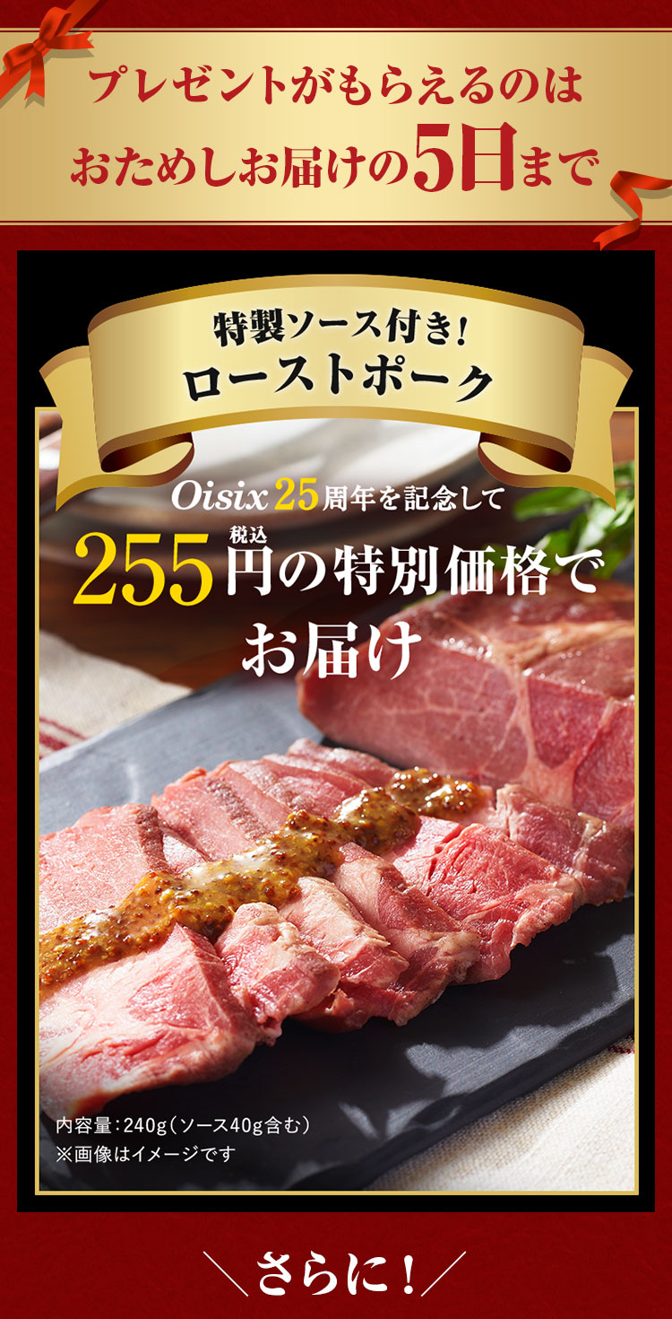 おためしお届け5日までのキャンペーン