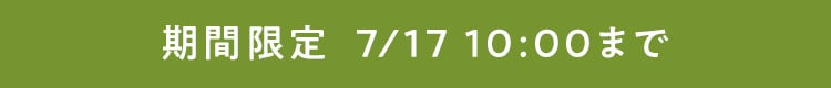 期間限定7/17 10:00まで