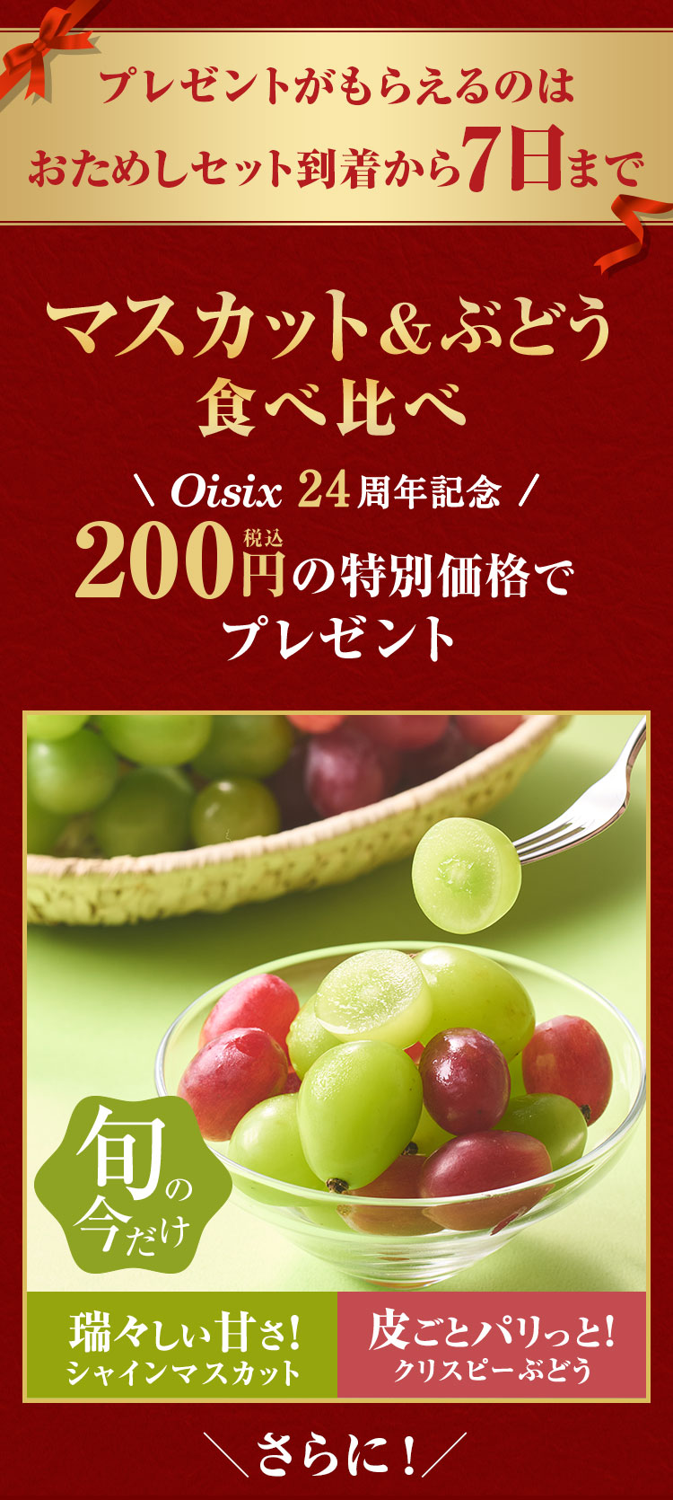 おためしお届け7日までのキャンペーン